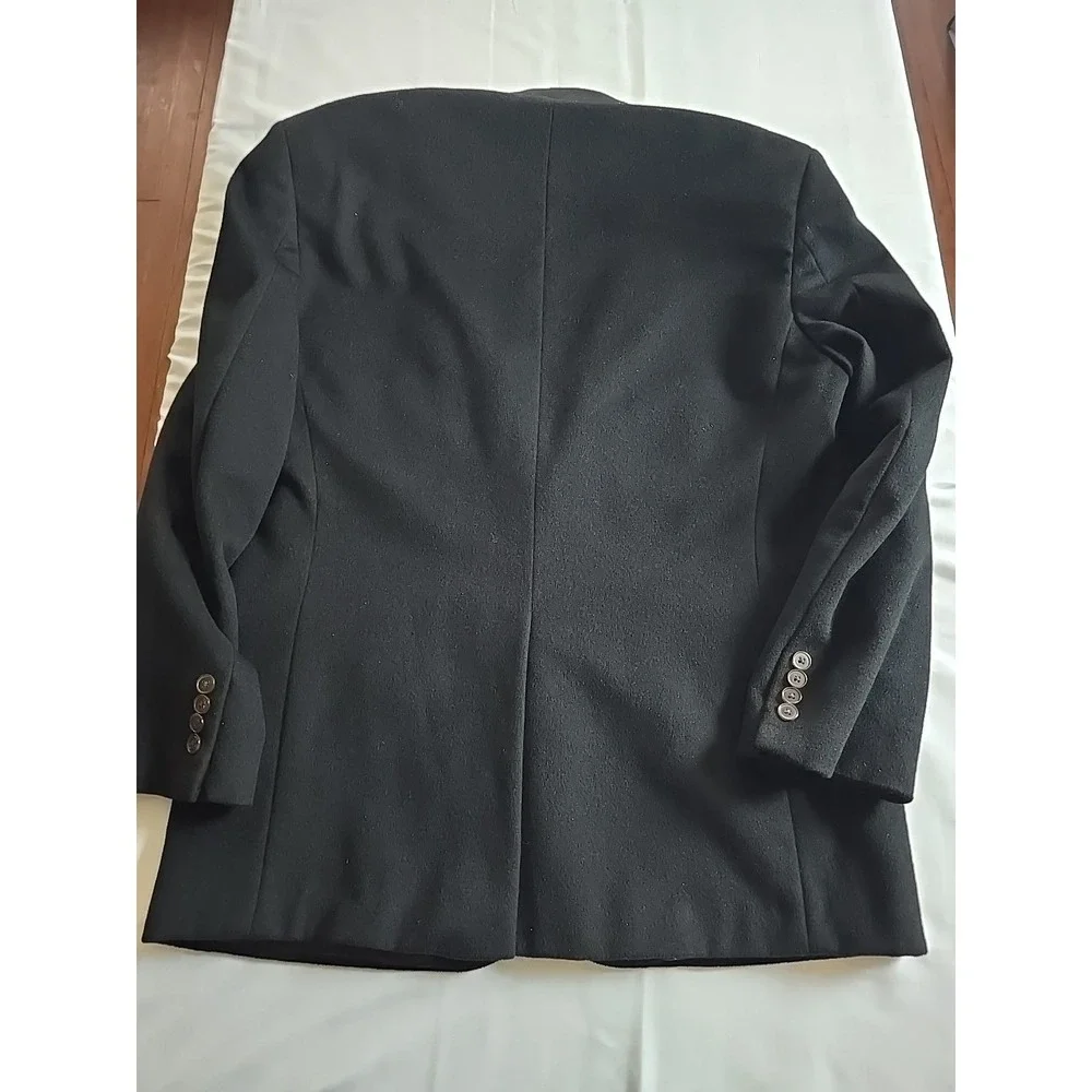 Bill Blass Cashmere‎ Sport Coat Men's 42R Black Blazer